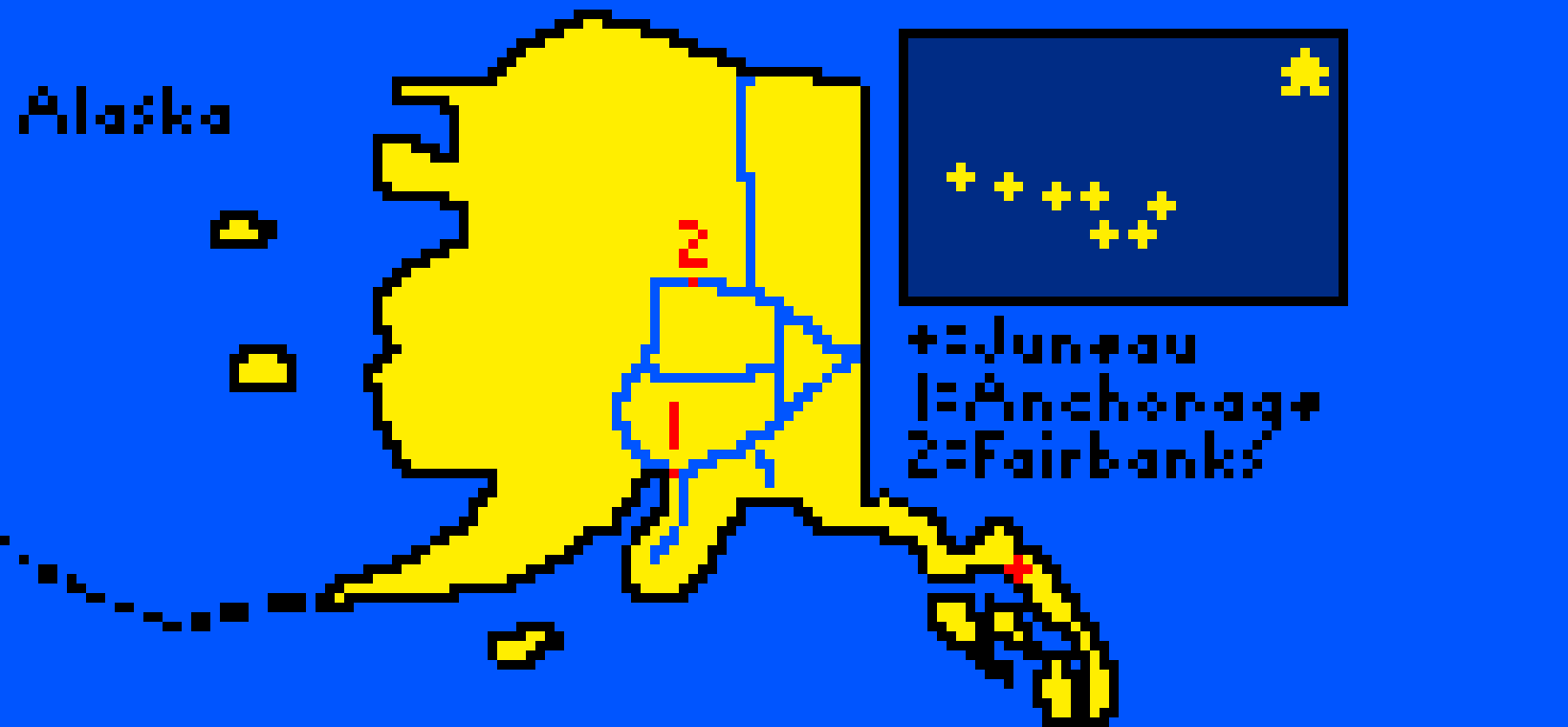 [9664c4] Alaska Pixel Map