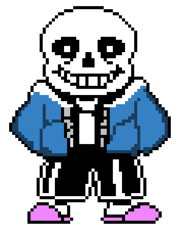 Sans colored sprite