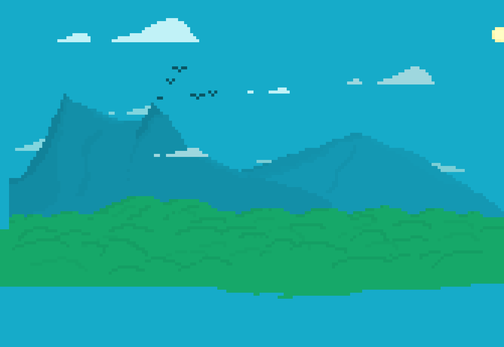[b5e72c] Mountain Background