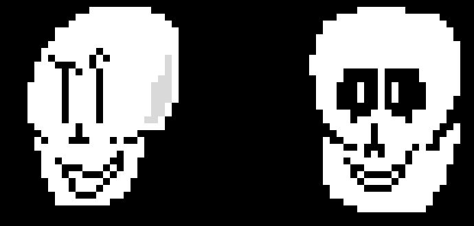 [2fbf6b] Sans: heh heheh ehehh! Papyrus: NYEH HEHEHE HEHEHEHEEE!!
