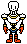 [c23a9e] Undertale Papyrus Overworld Sprite (Without Cape/Scarf)