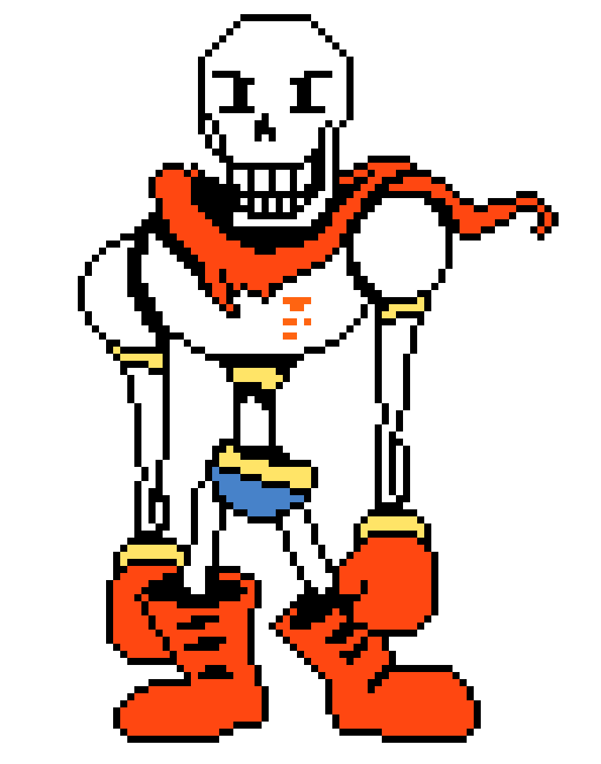 Undertale: Rejuvenation Papyrus Sprite.