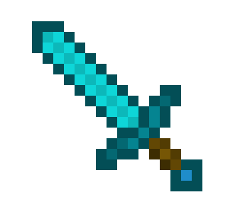 [9664c4] Minecraft Diamond Sword