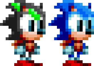 [e8d009] emerald chibi w sonic reference