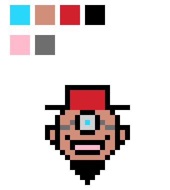 [05bc77] Manny Colored Pixel Art