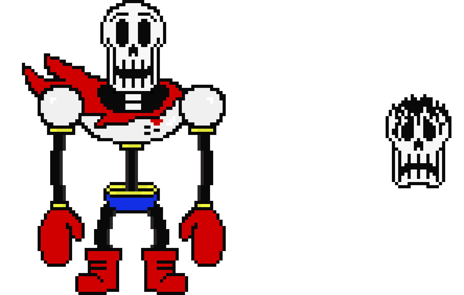 Undertale Papyrus plus cracked head