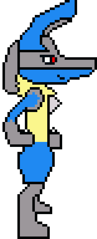 [9664c4] Lucario Side View 2