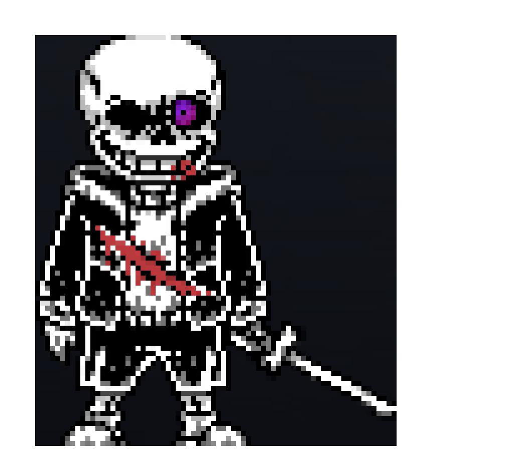 Dusttale last genocide sans phase 2 (not my sprite DUH)