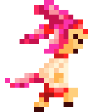 [066f99] Haru Urara Side Profile Chibi Running Sprite