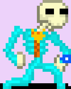 [05b0c1] Well, that was fun *He throws the guitar, and ducks, but it still hits him in the back of the head* Ow. Darn it.
