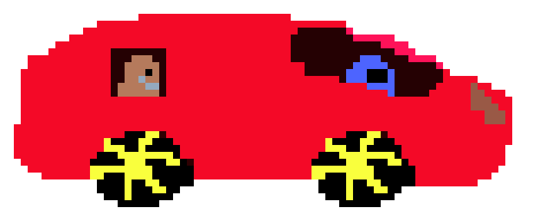 [a489e6] red car gold wheel all //real