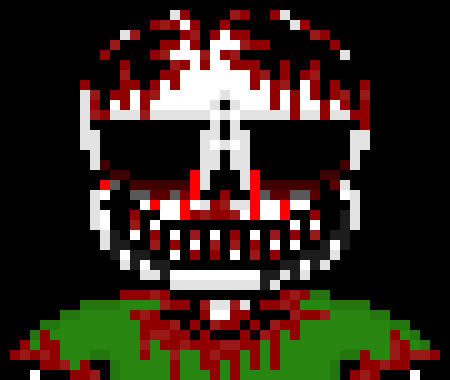 [57dac4] *the blaster would suddenly turn on you as its eyes glow purple and red and blast at you* oh, a human with a blaster? either way, finally, some meat