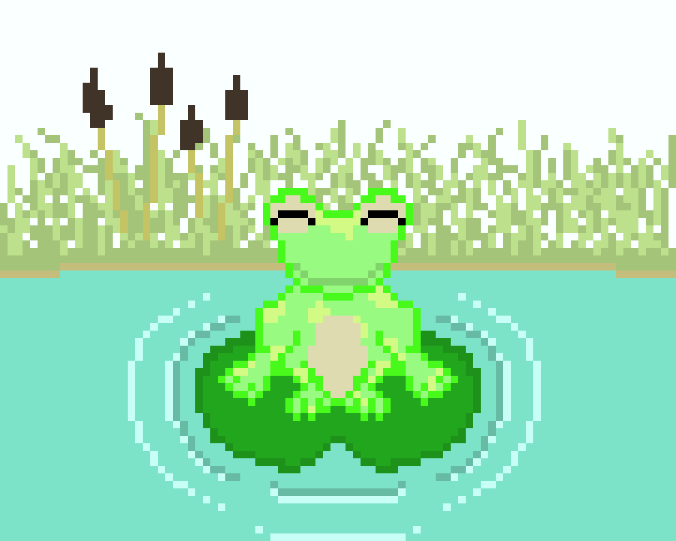 [9664c4] Frog On Lily Pad