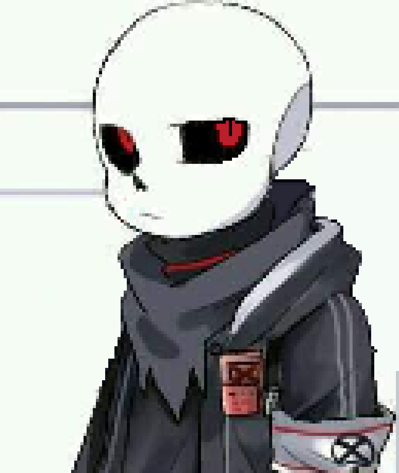[7159b3] *thinking: these two look the same, just one is glitchy and less sad. Hopefully he won't be any trouble*