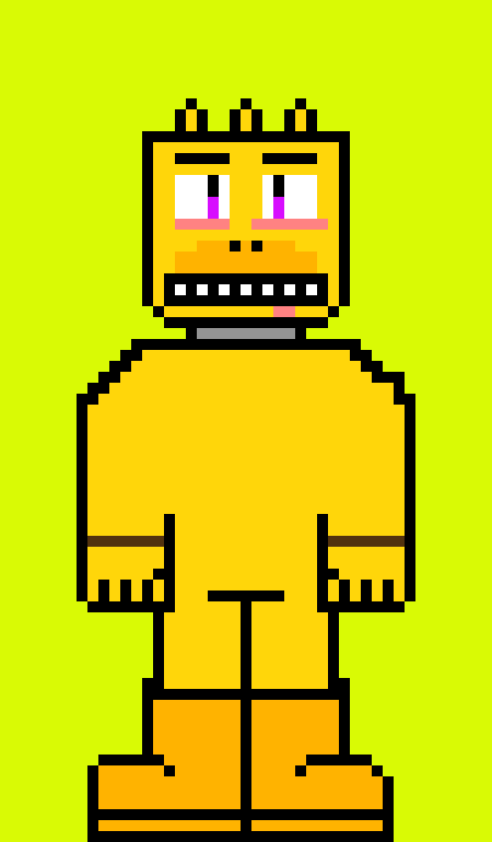 [401102] *walks up to fell and og chica*~hey~-five nights in anime chica