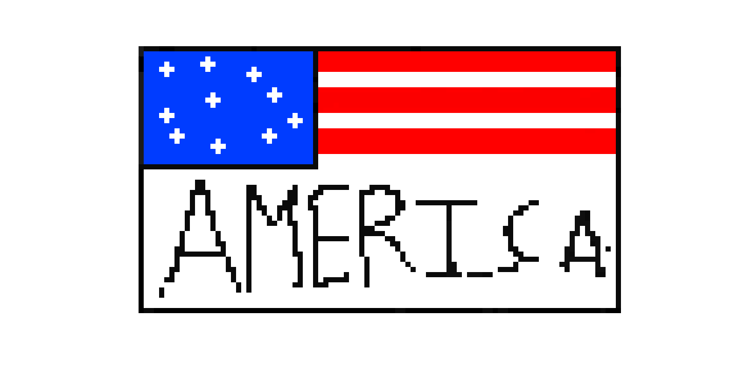 [9664c4] flag pixel art