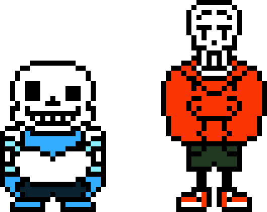 sans and papyrus sprites