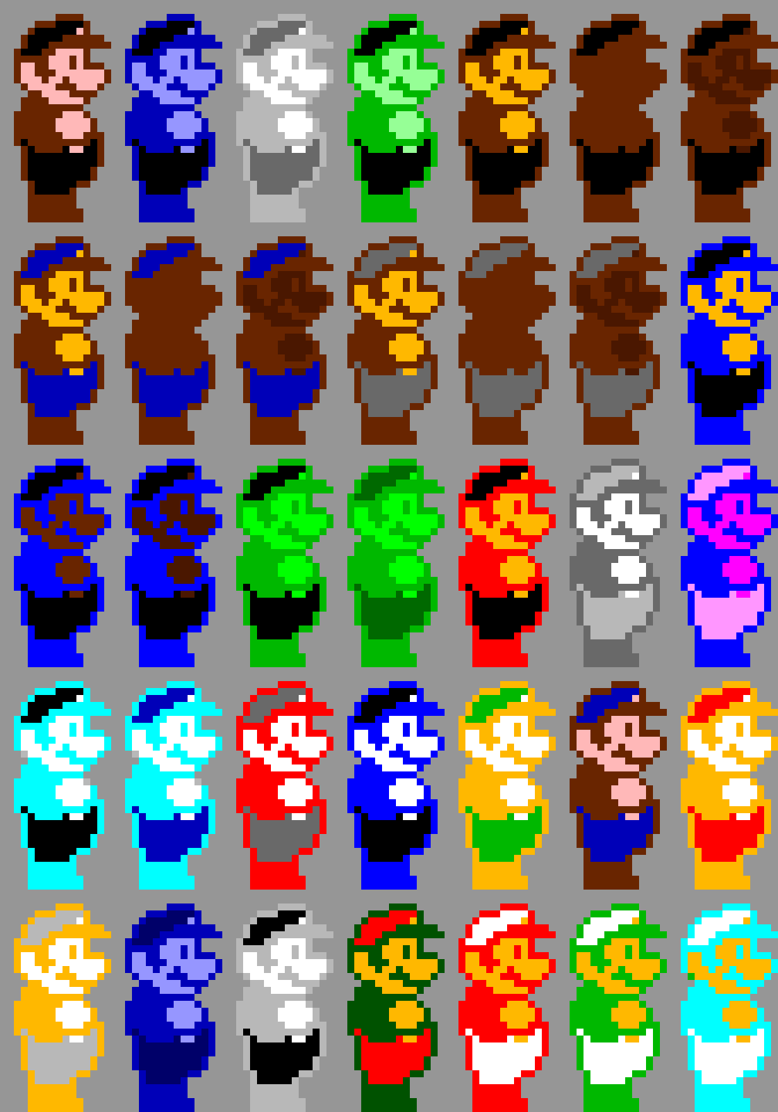 [cb38c5] 8-Bit Super Mario Allstars Colorswaps