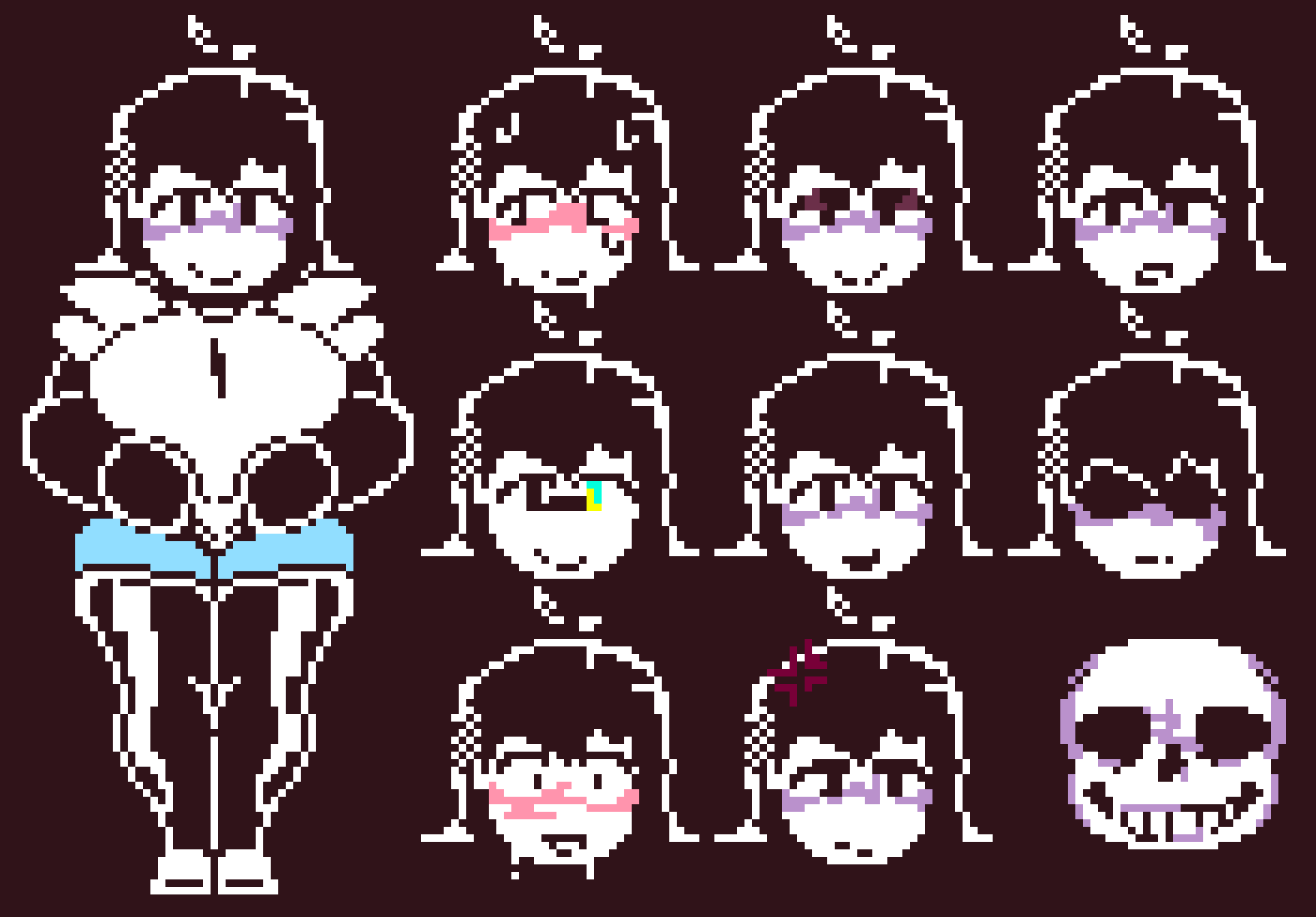 [86785f] Female Sans Sheet