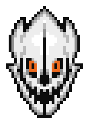 Underswap papyrus' gaster blaster 