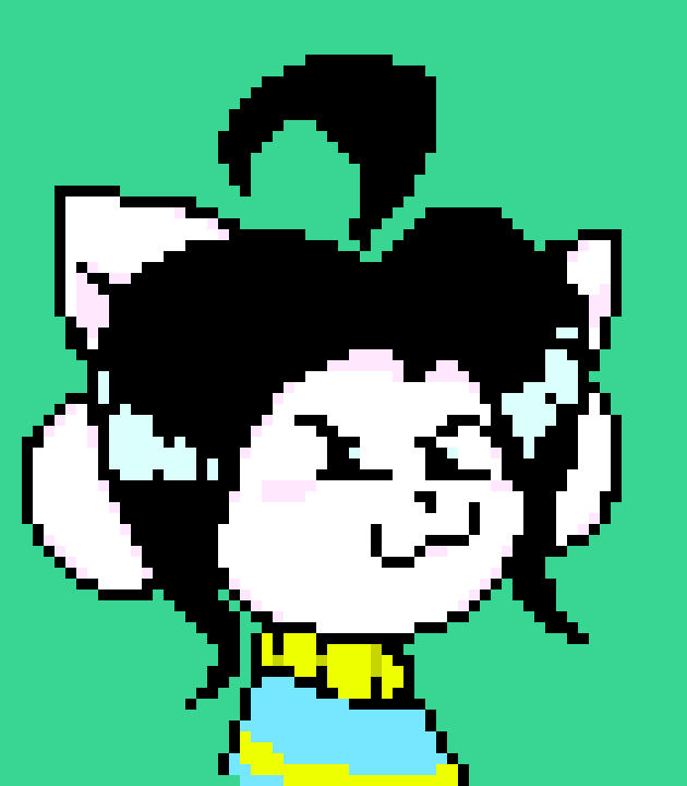 RUFF, ARFP, SKKKK, PURRR!!! -sends a signle to 1,000 temmies and the tems attack him- -Temmie (cleetus)