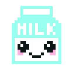 [9664c4] Kawaii Milk Carton!