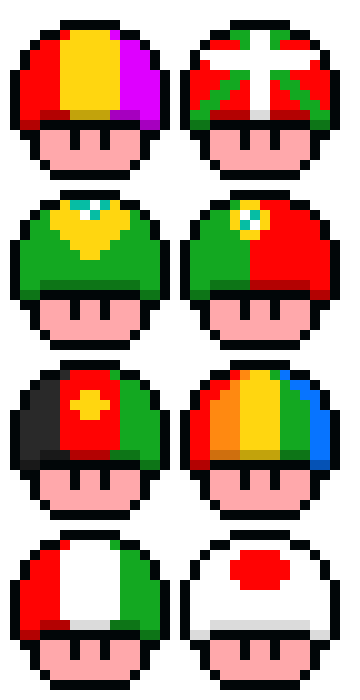 [9664c4] mushroom flags 1/3