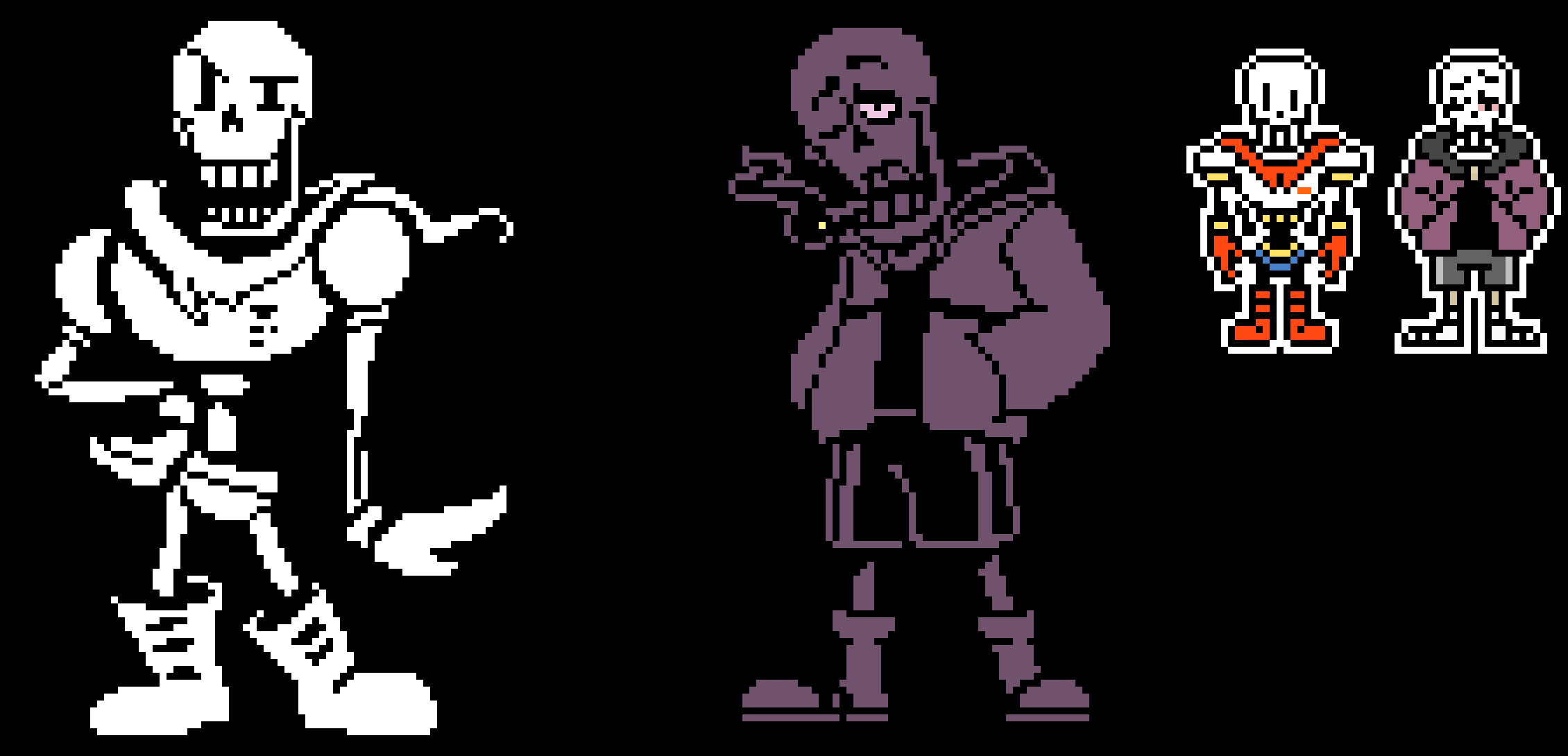 [f16278] Swapfell The Miserable Papyrus battle sprite