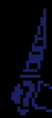 [77b851] - She throws a knife and it lands dead on the middle of the target - 