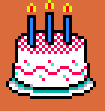 cake pixel art 