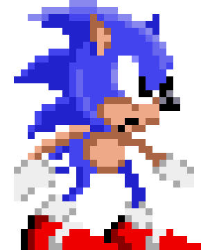 [d3334e] Sonic 1 Tokyo Toy Show | Standing/Mad Sprite