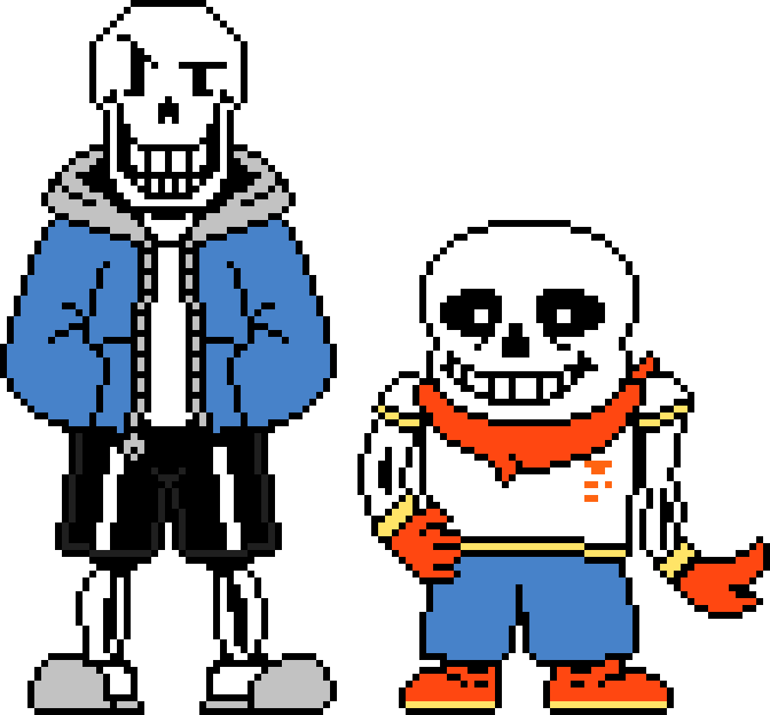 [76237e] PeterPlay19 Swaptale Papyrus and Sans Battle Sprites. ( Update V2 )