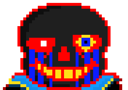hits ink warrior with an bone *