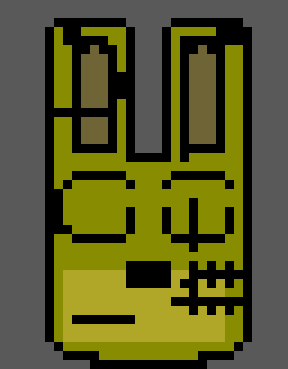 [b9de0d] (back) *chris would find crayons in plushtraps mouth* - plushtrap