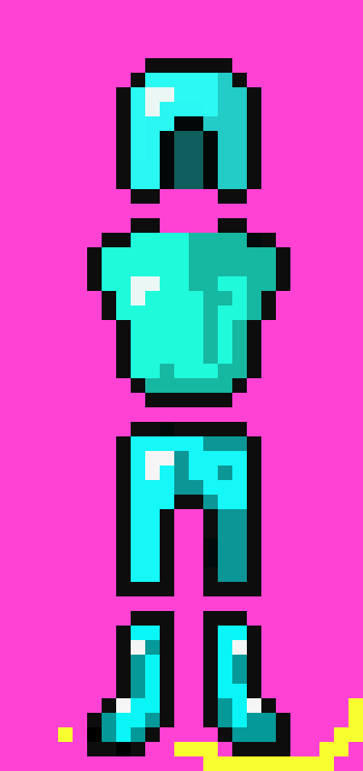 [9664c4] Minecraft Diamond Suit