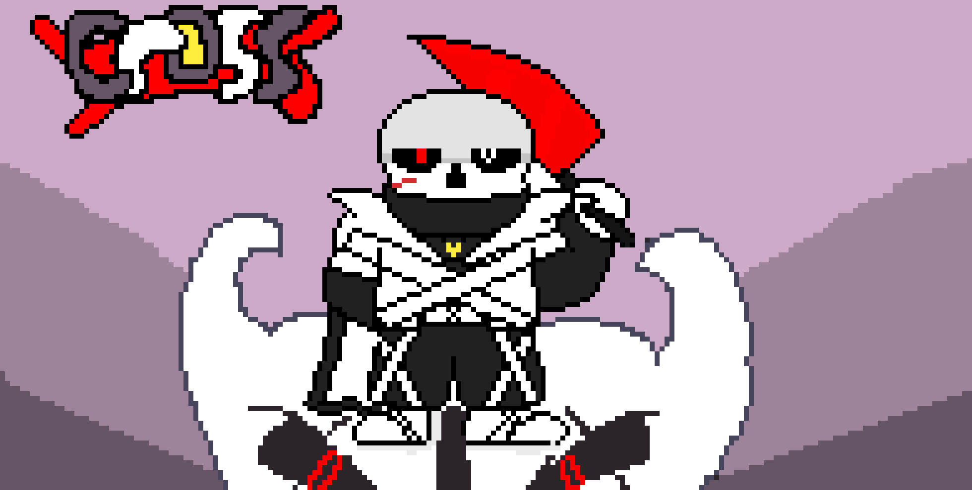 [ff2d07] Cross Sans wallpaper