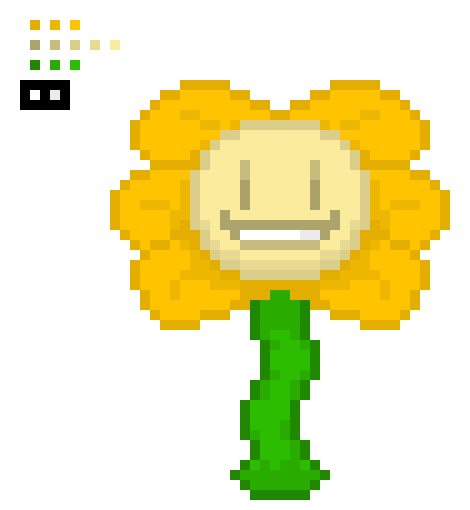 Flowey and the Pallete!