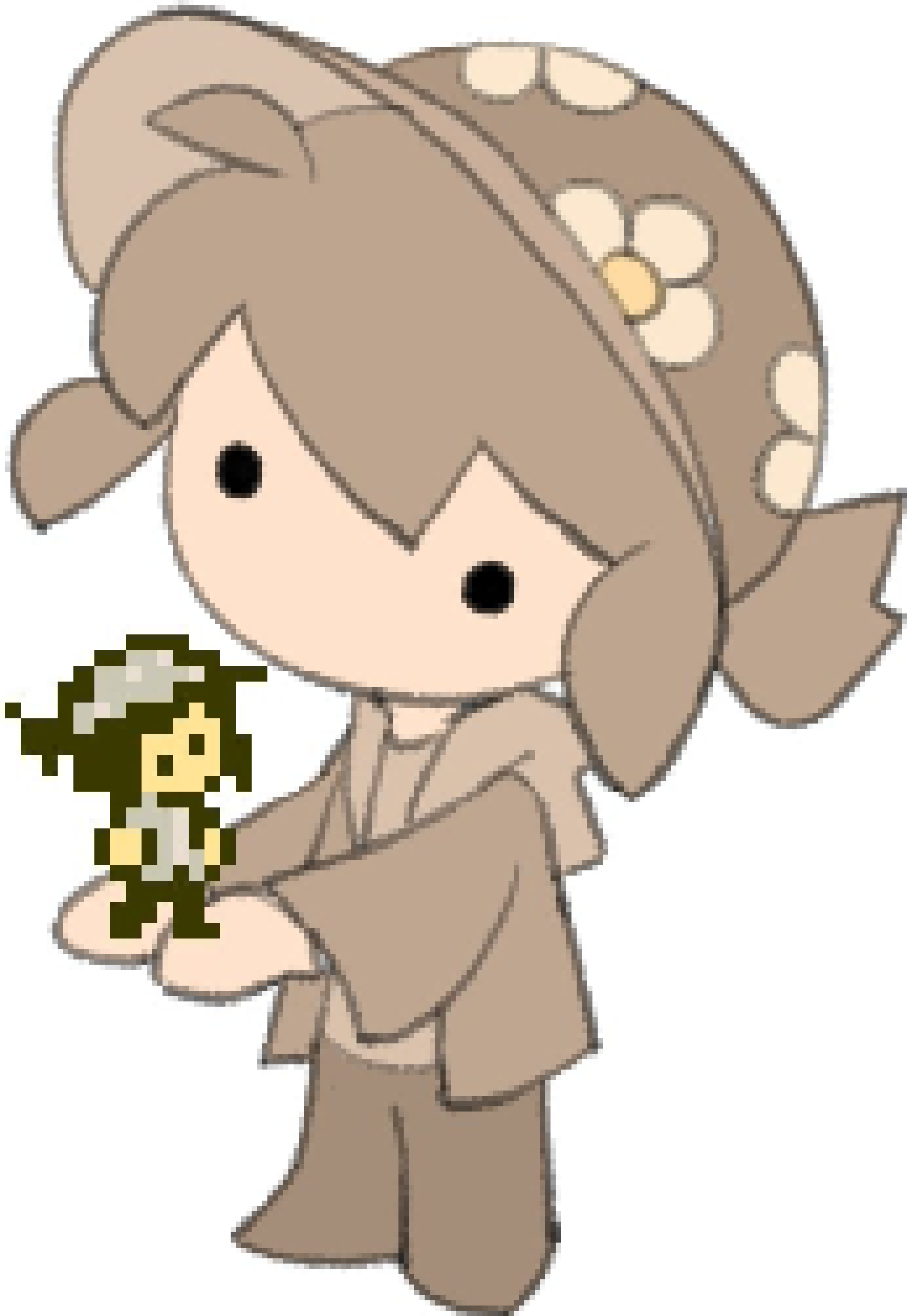 [990543] Temmie Chang holding a Mini, Pixel Temmie Chang