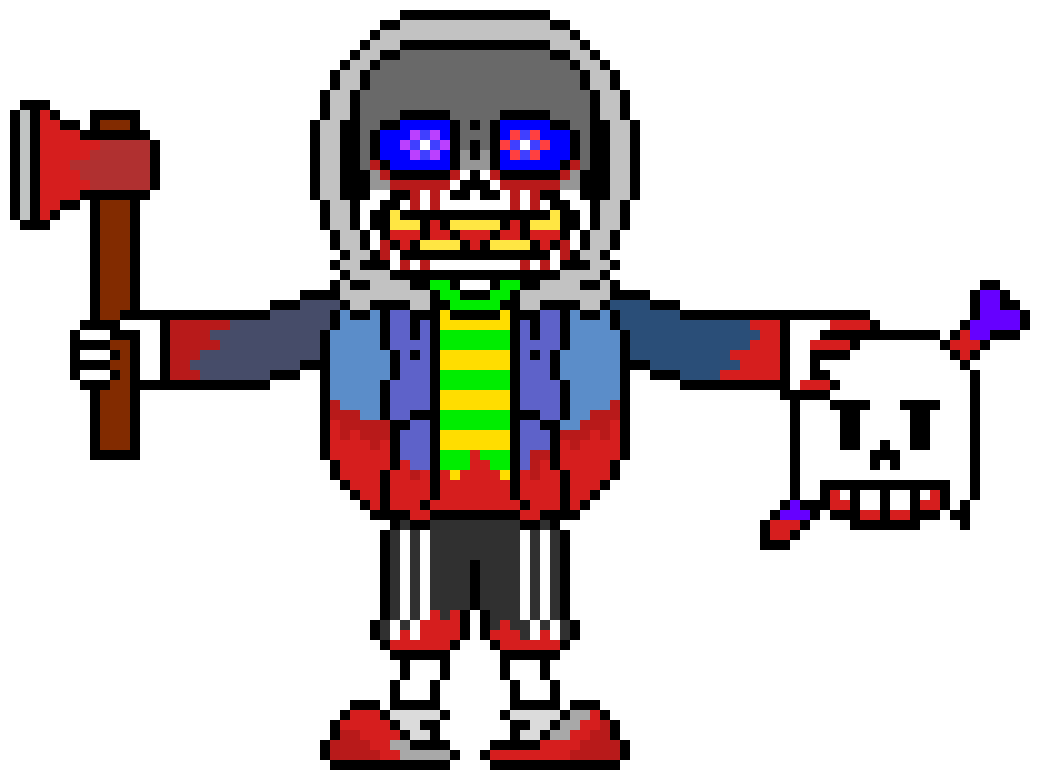 [d6b045] ManiacalPath! Sans: *Slashes Hayden* NOPE