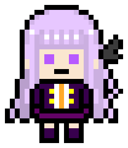 [6d6db1] Kyoko Kirigiri Pixel Sprite