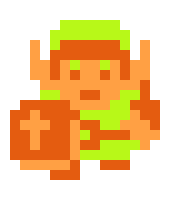 Link 8-Bit The Legend of Zelda Sprite