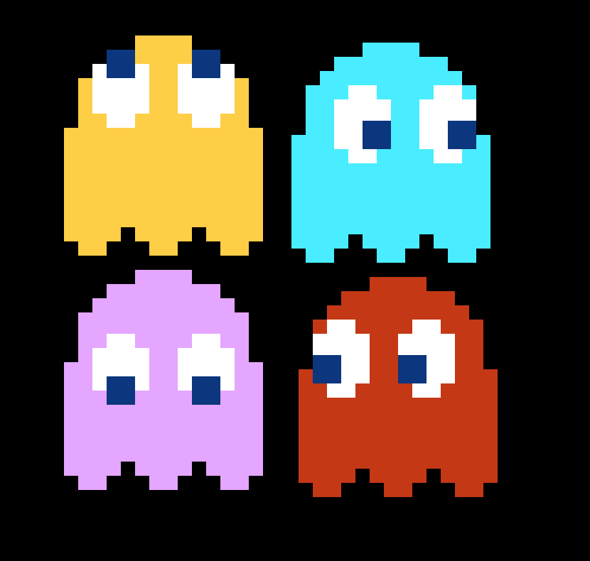 [9664c4] Pac Man Ghosts 