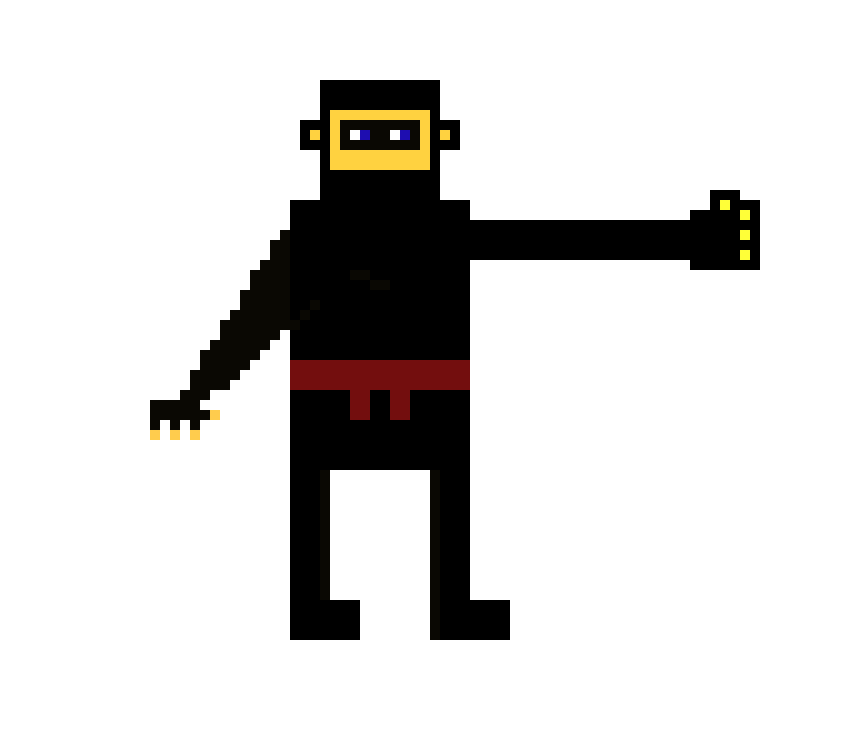 [8da107] Super Ninja Punching Pose