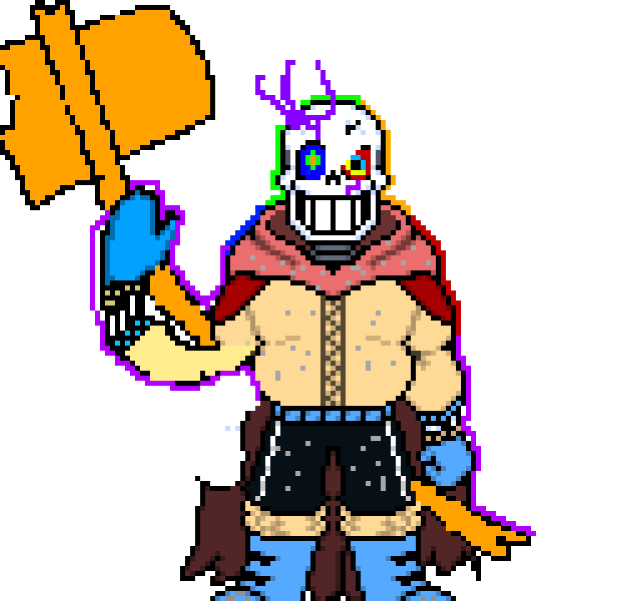 [9664c4] dust!Comic Papyrus phase 5:painless RAGE