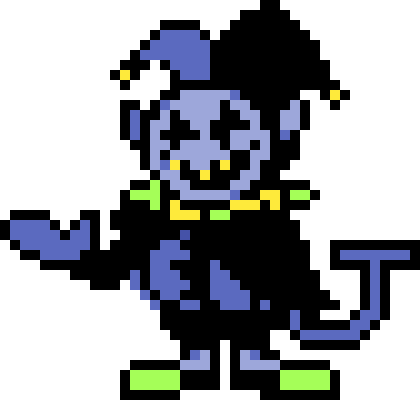 Jevil Sprite, but its actually colored correctly
