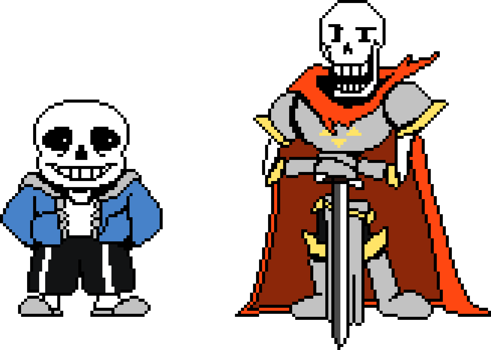 [76237e] Sans reacts to his bro in the royal guard.