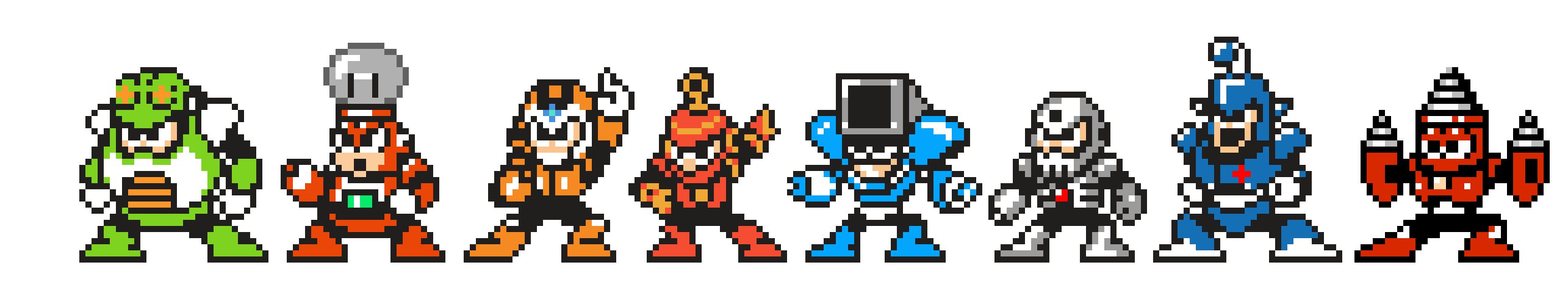 [55915b] Mega man 4 Robot Masters