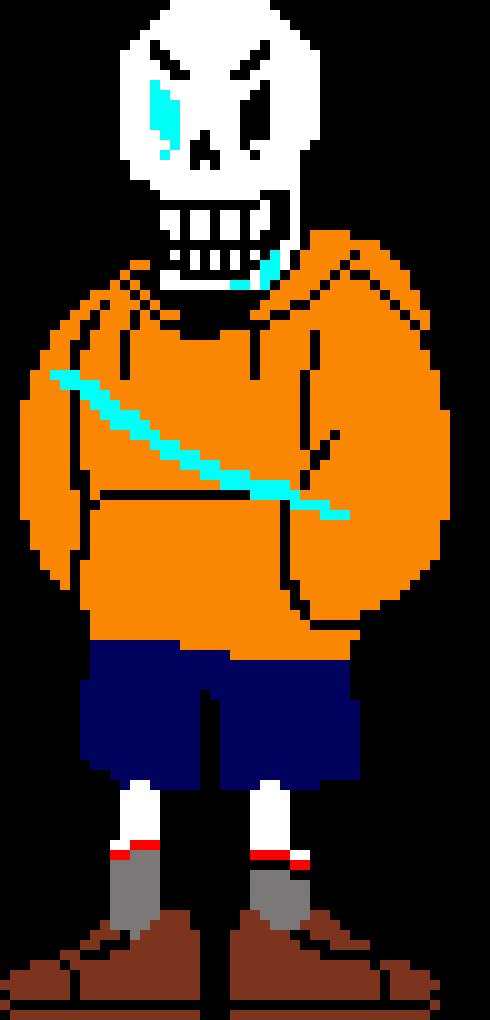 [65530b] Underswap Papyrus Sprite.