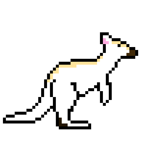 kangaroo pixel