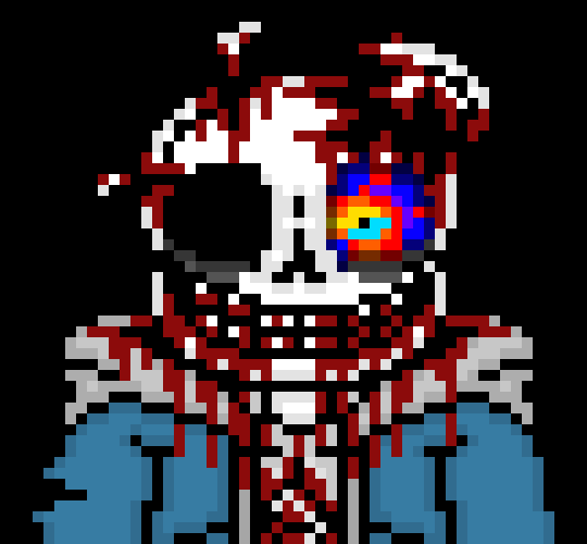 [57dac4] *he wlaks towards Gaster, clearly too insane to give a damn for pain*
